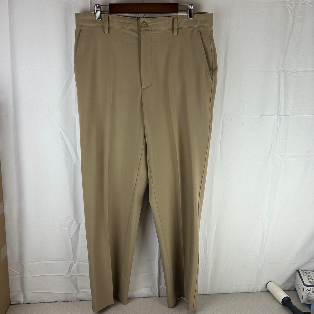 FootJoy Mens FJ Golf Pants Tan Chino‎ Straight Fit Stretch W36 L32